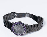  Shop Authentic Marc Jacobs Amy Purple Dial Black Steel Strap Watch for Women - MBM3224 - Luxxuri
