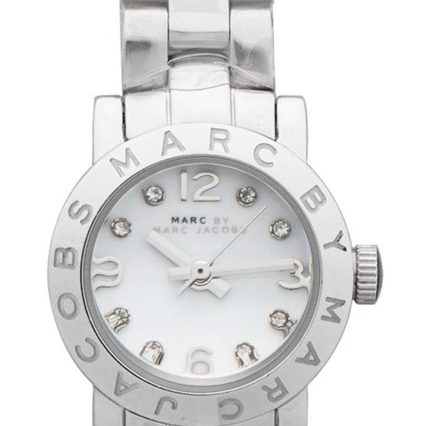  Shop Authentic Marc Jacobs Amy White Dial Silver Steel Strap Watch for Women - MBM8611 - Luxxuri