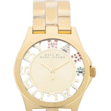  Shop Authentic Marc Jacobs Henry Skeleton Gold Dial Gold Steel Strap Watch for Women - MBM3263 - Luxxuri