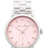  Shop Authentic Marc Jacobs Baker Pink Dial Silver Steel Strap Watch for Women - MBM3280 - Luxxuri