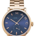  Shop Authentic Marc Jacobs Baker Blue Dial Rose Gold Steel Strap Watch for Women - MBM3330 - Luxxuri