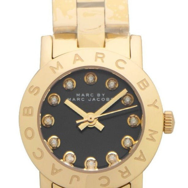  Shop Authentic Marc Jacobs Amy Black Dial Gold Steel Strap Watch for Women - MBM3336 - Luxxuri