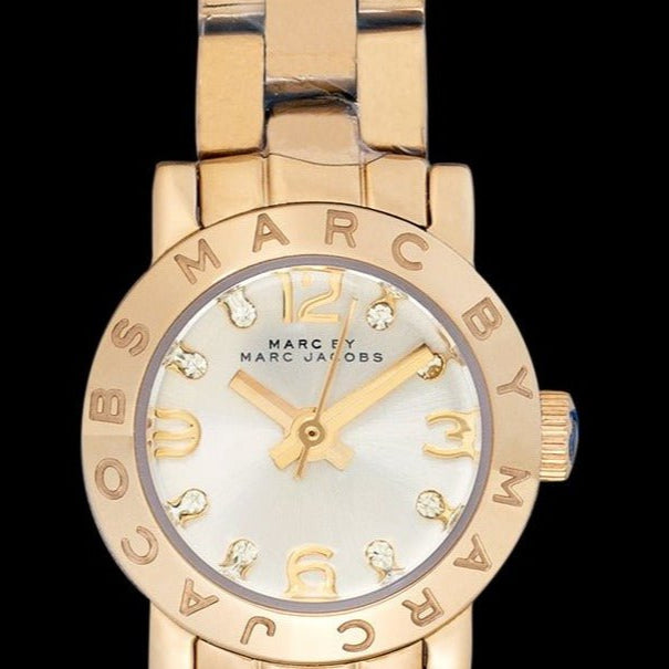 Marc Jacobs Amy Gold Dial Gold Steel Strap Watch for Women - MBM8612