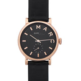  Shop Authentic Marc Jacobs Baker Black Dial Black Leather Strap Watch for Women - MBM8633 - Luxxuri