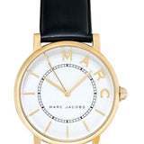  Shop Authentic Marc Jacobs Roxy White Dial Black Leather Strap Watch for Women - MJ1532 - Luxxuri