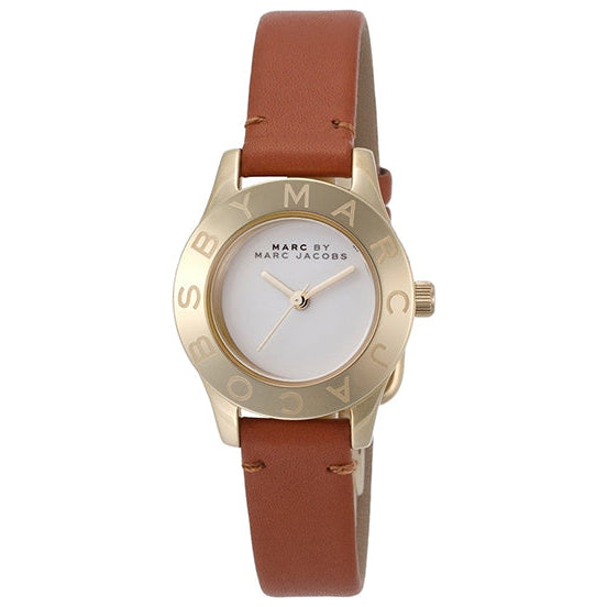  Shop Authentic Marc Jacobs Mini Blade White Dial Brown Leather Strap Watch for Women - MBM1219 - Luxxuri