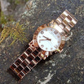  Shop Authentic Marc Jacobs Amy White Dial Rose Gold Steel Strap Watch for Women - MBM3077 - Luxxuri