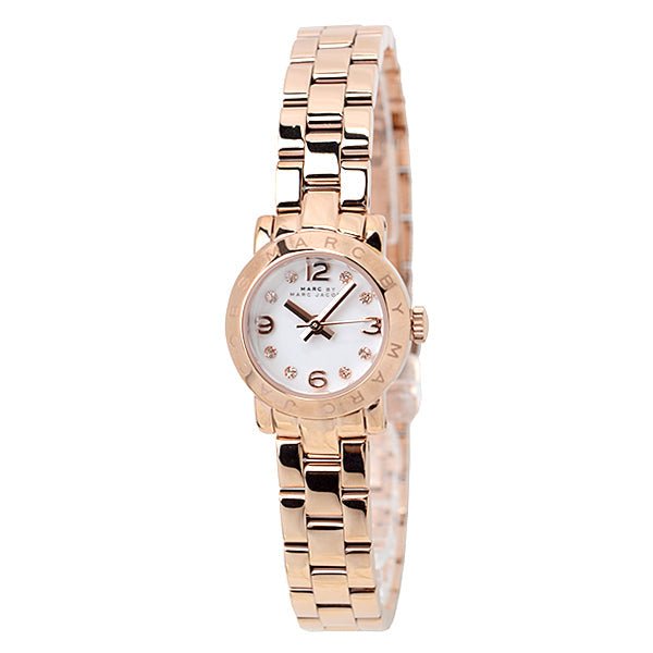  Shop Authentic Marc Jacobs Amy White Dial Rose Gold Steel Strap Watch for Women - MBM3227 - Luxxuri