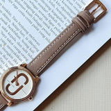  Shop Authentic Marc Jacobs Corie White Dial Brown Leather Strap Watch for Women - MJ1581 - Luxxuri