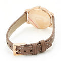 Marc Jacobs Corie White Dial Brown Leather Strap Watch for Women - MJ1581