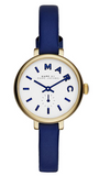  Shop Authentic Marc Jacobs Sally White Dial Blue Leather Strap Watch for Women - MBM1354 - Luxxuri
