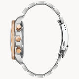  Shop Authentic Fossil Perfect Boyfriend Mother of Pearl Dial Two Tone Steel Strap Watch for Women - ES4135 - Luxxuri