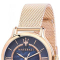  Shop Authentic Maserati Epoca Blue Dial Rose Gold Mesh Strap Watch For Women - R8853118503 - Luxxuri