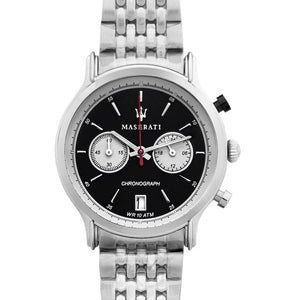  Shop Authentic Maserati Legend Chronograph Black Dial Stainless Steel Watch For Men - R8873638001 - Luxxuri