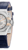  Shop Authentic Maserati Potenza Diamonds Silver Dial Blue Leather Strap Watch For Women - R8851108502 - Luxxuri