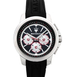  Shop Authentic Maserati SFIDA Chronograph Black Silver Dial Black Rubber Strap Watch For Men - R8851123001 - Luxxuri