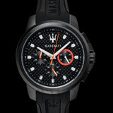  Shop Authentic Maserati SFIDA Chronograph Quartz Stainless Steel Black Dial Watch For Men - R8851123007 - Luxxuri