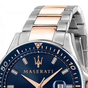  Shop Authentic Maserati SFIDA Quartz Blue Dial Stainless Steel 44mm Watch For Men - R8853140003 - Luxxuri