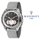  Shop Authentic Maserati Traguardo Chronograph Black Dial Silver Mesh Bracelet Watch For Men - R8873612008 - Luxxuri