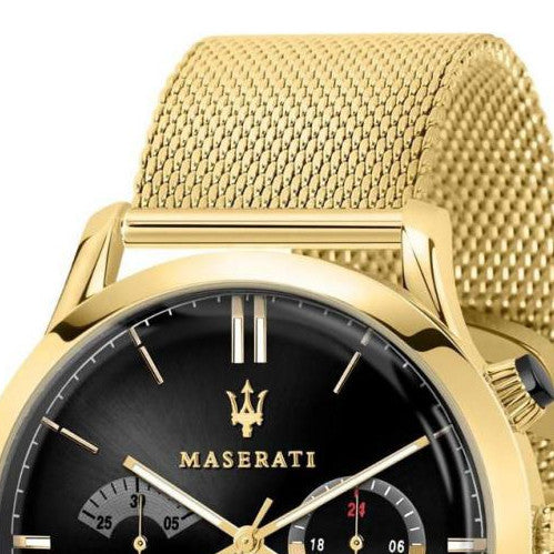  Shop Authentic Maserati Ricordo Chronograph Black Dial Stainless Steel Mesh Bracelet Watch For Men - R8873633003 - Luxxuri
