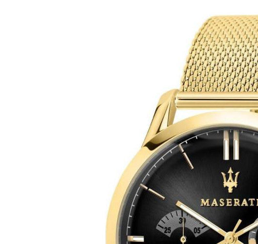  Shop Authentic Maserati Ricordo Chronograph Black Dial Stainless Steel Mesh Bracelet Watch For Men - R8873633003 - Luxxuri