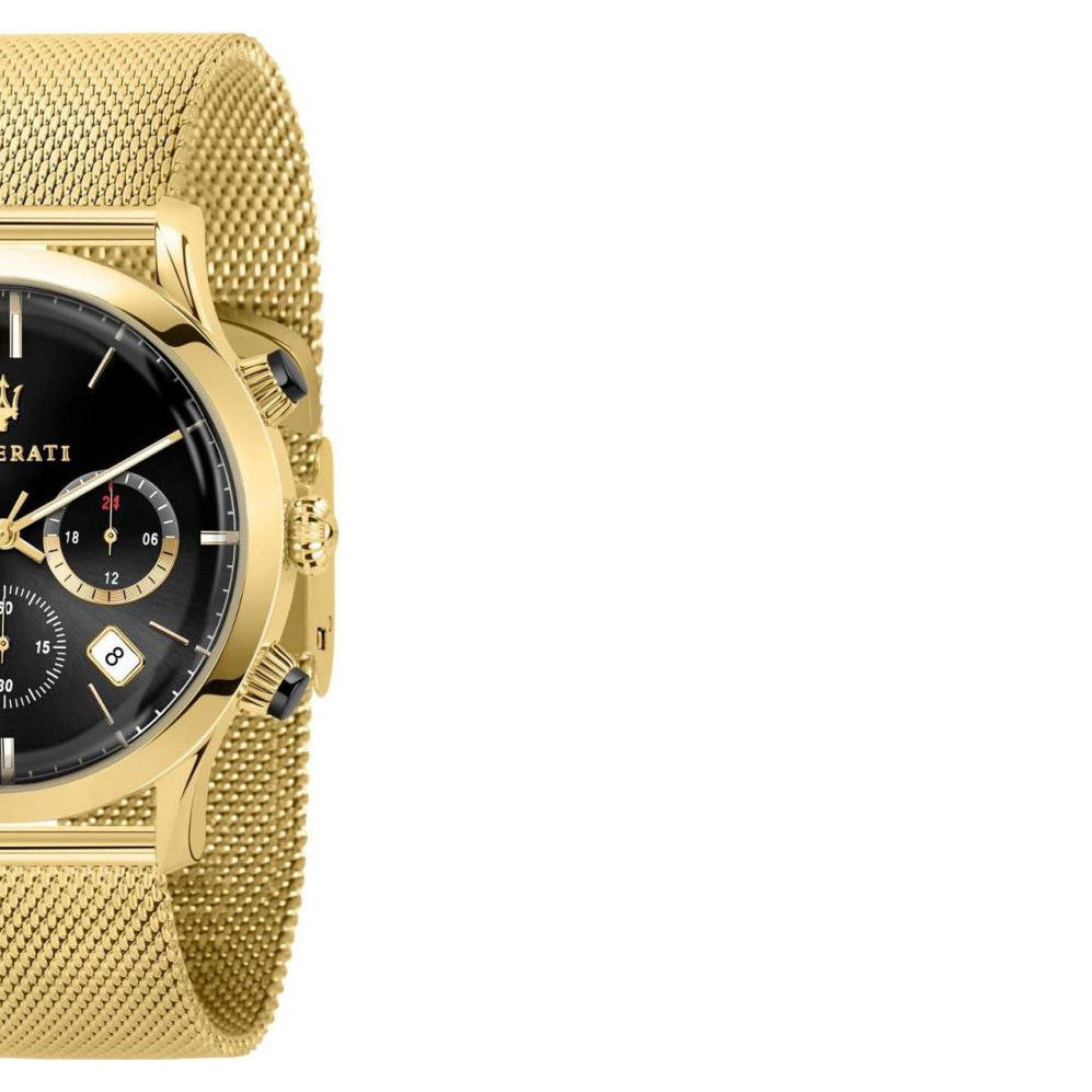  Shop Authentic Maserati Ricordo Chronograph Black Dial Stainless Steel Mesh Bracelet Watch For Men - R8873633003 - Luxxuri