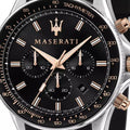  Shop Authentic Maserati SFIDA 44mm Black Silicon Chronograph Watch For Men - R8871640002 - Luxxuri