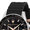  Shop Authentic Maserati SFIDA 44mm Black Silicon Chronograph Watch For Men - R8871640002 - Luxxuri