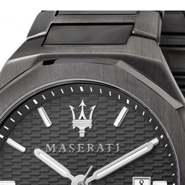  Shop Authentic Maserati Stile Quartz Black Dial Black Steel Strap Watch For Men - R8853142001 - Luxxuri