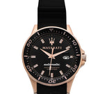  Shop Authentic Maserati SFIDA Automatic Black Dial Black Rubber Strap Watch For Men - R8821140001 - Luxxuri