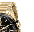  Shop Authentic Maserati Traguardo Chronograph Black Dial Gold Steel Strap Watch For Men - R8873612041 - Luxxuri