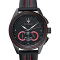  Shop Authentic Maserati Traguardo Chronograph Black Dial Black Leather Strap Watch for Men - R8871612023 - Luxxuri