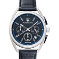  Shop Authentic Maserati Trimarano Chronograph Black Dial Black Leather Strap Watch For Men - R8871632001 - Luxxuri