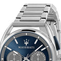  Shop Authentic Maserati Trimarano Chronograph Blue Dial Silver Steel Strap Watch For Men - R8873632004 - Luxxuri