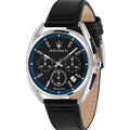 Shop Authentic Maserati Trimarano Chronograph Black Dial Black Leather Strap Watch For Men - R8871632001 - Luxxuri