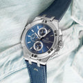  Shop Authentic Maurice Lacroix Aikon Chronograph Blue Dial Blue Leather Strap Watch for Men - AI1018-SS001-430-1 - Luxxuri