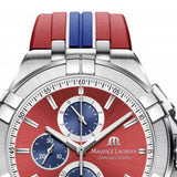 Shop Authentic Maurice Lacroix Aikon Beach Volley Vikings Limited Edition Red Dial Red Rubber Strap Watch for Men - AI1018-SS001-530-6 - Luxxuri