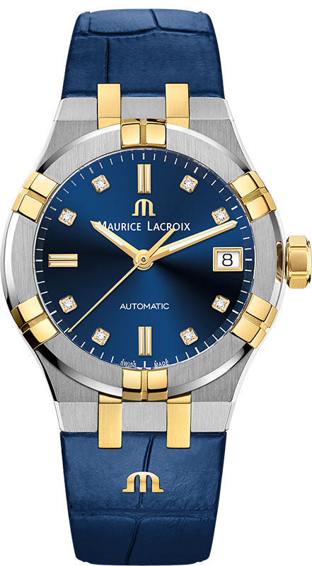  Shop Authentic Maurice Lacroix Aikon Blue Dial Blue Leather Strap Watch for Men - AI1008-PVY11-432-1 - Luxxuri