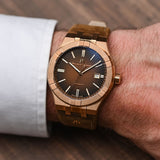  Shop Authentic Maurice Lacroix Aikon Automatic Brown Dial Brown Leather Strap Watch For Men - AI6008-BRZ01-730-3 - Luxxuri