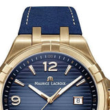  Shop Authentic Maurice Lacroix Aikon Date Limited Edition Blue Dial Blue Leather Strap Watch For Men - AI1028-BRZ01-420-1 - Luxxuri