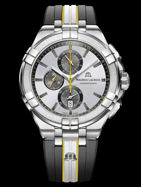  Shop Authentic Maurice Lacroix Aikon Chronograph King of the Court Limited Edition Silver Dial Grey Rubber Strap Watch for Men - AI1018-TT030-130-K - Luxxuri