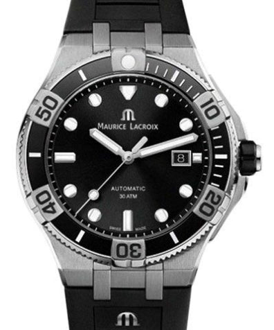  Shop Authentic Maurice Lacroix Aikon Venturer Black Dial Black Rubber Strap Watch for Men - AI6058-SS001-330-1 - Luxxuri