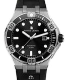  Shop Authentic Maurice Lacroix Aikon Venturer Black Dial Black Rubber Strap Watch for Men - AI6058-SS001-330-1 - Luxxuri