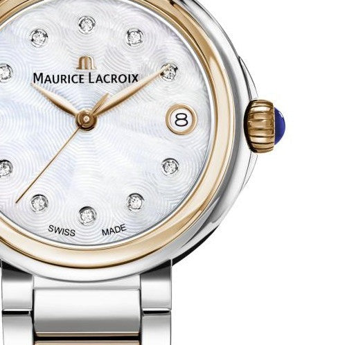  Shop Authentic Maurice Lacroix Fiaba Mother of Pearl Dial Two Tone Steel Strap Watch for Women - FA1007-PVP13-170-1 - Luxxuri