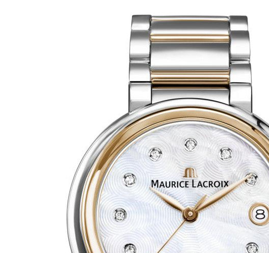  Shop Authentic Maurice Lacroix Fiaba Mother of Pearl Dial Two Tone Steel Strap Watch for Women - FA1007-PVP13-170-1 - Luxxuri