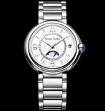  Shop Authentic Maurice Lacroix Fiaba Moonphase White Mother of Pearl Dial Silver Steel Strap Watch for Women - FA1084-SS002-170-1 - Luxxuri