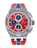  Shop Authentic Maurice Lacroix Aikon Beach Volley Vikings Limited Edition Red Dial Red Rubber Strap Watch for Men - AI1018-SS001-530-6 - Luxxuri
