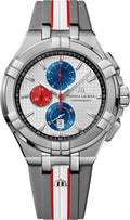  Shop Authentic Maurice Lacroix Aikon Chronograph Special Edition Mahindra Racing Silver Dial Grey Rubber Strap Watch for Men - AI1018-TT031-130-2 - Luxxuri