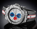  Shop Authentic Maurice Lacroix Aikon Chronograph Special Edition Mahindra Racing Silver Dial Grey Rubber Strap Watch for Men - AI1018-TT031-130-2 - Luxxuri