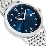  Shop Authentic Maurice Lacroix Eliros Diamonds Blue Dial Silver Steel Strap Watch For Women - EL1094-SS002-450-1 - Luxxuri